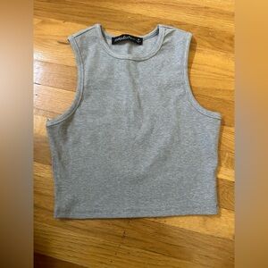 NWOT Women’s WILLOW BOUTIQUE tank Stretch‎ MED Pullover Top Sleeveless GRAY